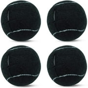 4 PCS Precut Tennis Balls for Furniture Legs and Floor Protection, Heavy Duty Long Lasting Felt Pad Glide Coverings